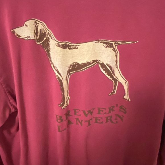 Brewer's Lantern, 100% Cotton, Size M, Made in the USA, Red Men's T-shirt - Picture 4 of 5